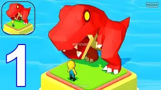 Dino Tycoon - 3D Building Game - Gameplay Walkthrough Part 1 Stickman Dino Museum Tycoon Adventure