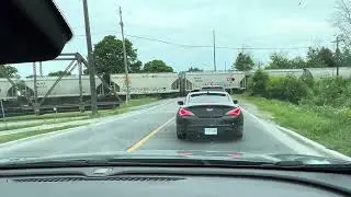 Train crossing Ashburnham Road