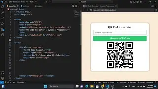 how to create QR Code Generator using html css and javascript