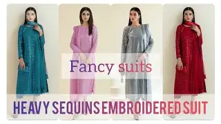 Baroque unstitched new festival collection 2024/heavy sequins embroidered suits @trendyfashion427