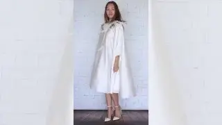 Shunka Ivory Dress in Action