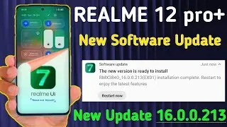 Realme 12 pro+ New Software Update (16.0.0.213) Received January 2026 | Realme 12 pro+ Latest Update