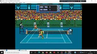 Davis Cup World Tour Tennis - Sega Genesis Mega Drive - BizHawk emulator - test Windows 10