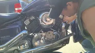 2003 Yamaha V Star 650 oil leak repair #Yamaha # automotive # automotive tools # oil leak# DIY 
