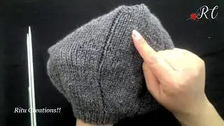 Cap/ Topi  for elders in easy Hindi Knitting ( बड़ो के लिए टोपी कैसे बनाये ) | Knitting Hindi |