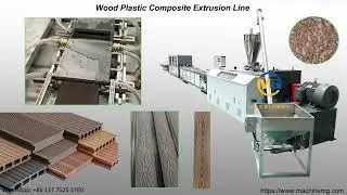Is it your WPC decking production line with different WPC machines for making WPC decking profile?