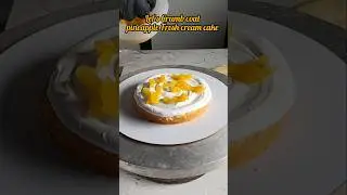 Pineapple Fresh cream cake 🍍#shortsfeed #food #ytshorts #cake #birthdaycake #fypシ゚viral