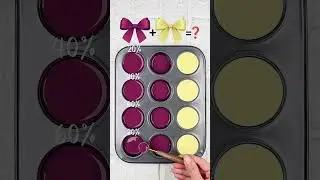 Regal Plum Meets Soft Cream &ndash; 4 Unique Color Fusions#colormixing #colorpalette #colormix #artshorts