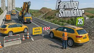 Fermeture d'urgence d'un Pont qui s'est Presque Effondré | Farming Simulator 25
