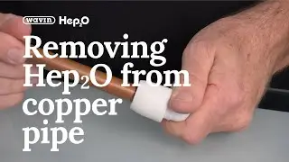 How to remove Hep2O from copper pipe?