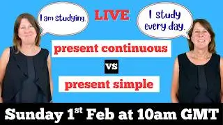 What is the difference between the present continuous and the present simple?