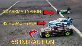 ODDBALL RC RACE Arrma Typhon 3S Vs Hobao Hyper 4S V Arrma Infraction 6S ...who will win???
