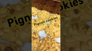 I can smell them but can try them pignoli cookies on the way smell like Christmas #mymonsterkids