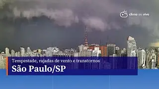 Tempestade, raios e rajadas de vento na Grande S&atilde;o Paulo/SP - 03/11/23