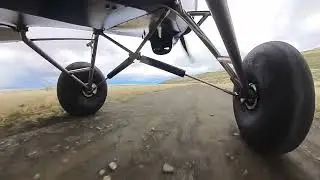 CarbonCub UL Landing 1500ft Strip at Fremont Island