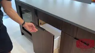 Servo Drive trash can  Modern cabinets Blum