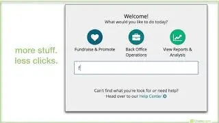 Navigating Charity Engine CRM for the first time? Here's a quick walk-through.