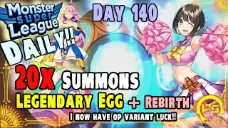 Monster Super League DAILY!! 20x SUMMONS!! LEGENDARY EGG!! + REBIRTH!! GEMS BOXES = GOLD!! ♕Ep.1