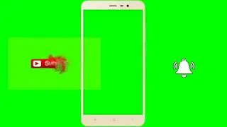 No Copyright Green screen intro templates with bell icon subscribe button