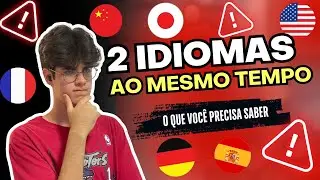 COMO ESTUDAR DOIS IDIOMAS AO MESMO TEMPO | dicas para falar vários idiomas rápido