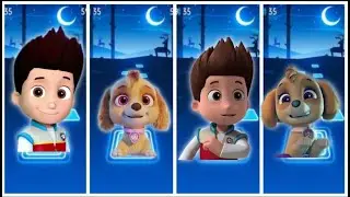 PAW Patrol: Marshall - Chase - Skye Rubble Gameplay Tiles Hop EDM Rush New
