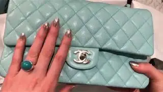 CHANEL 19C TIFFANY BLUE CLASSIC FLAP UNBOXING
