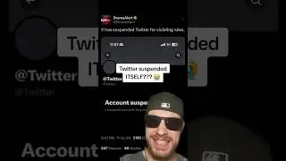 X suspends Twitter for Violating Rules! 😭 #news #twitter