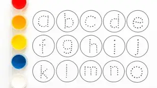 Alphabet Dot Painting | a to z Tracing for Kids | Learn Letters Easy