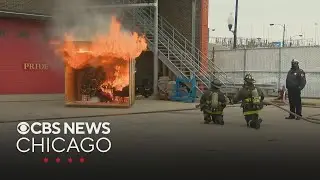 Chicago Fire Department holds holiday safety demonstration | CBS News Chicago