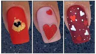 Top 5 easy nail designs for winter romance. Nail art for Valentines Day 💝 💕