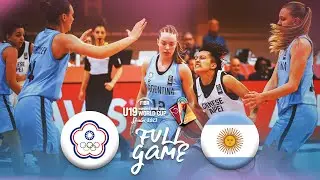 Chinese Taipei v Argentina | Full Basketball Game | FIBA U19 Women's Basketball World Cup 2023