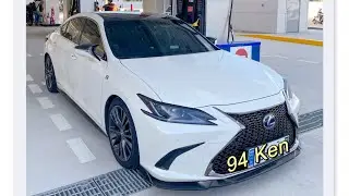 [94 Ken i開車］Lexus ES300h 白武士改裝帥一波之完美開箱⋯F Sport/Tein避震組/RX 19吋鋁圈/電吸門/氣氛燈/零百實測～改好改滿