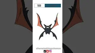 169 - ✨Crobat✨| Alternate Shiny Pok&eacute;mon #shorts #crobat #shinypokemon