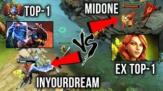 TOP-1 inYourdreaM Jakiro vs ex-TOP-1 Midone Windranger EPIC Mid Battle - Dota 2