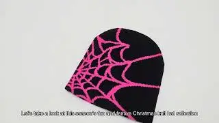 Christmas Winter Crochet Hat, Snowflake Women's Knit Winter Beanie, christmas hat Best China Factory
