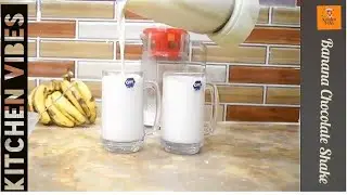 Banana Chocolate Shake Homemade Shake | Kitchen Vibes |