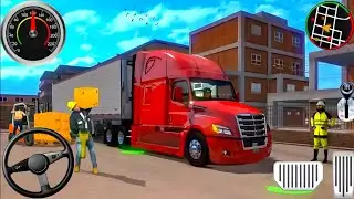 US Cargo Truck Trailer Driving 3D - Transporter Delivery Truck Simulator 2025 - Android GamePlay