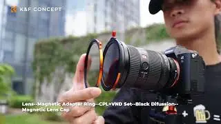 Magnetic Filter Kit CPL + ND2-32 + Black Mist 1/4 Filter Set + Magnetic Adapter Ring & Lens Cap