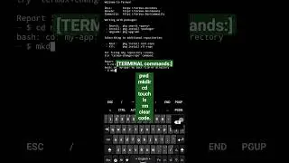 Terminal commands (cd ~, cd.., ls -l, ls -la) #terminal #command