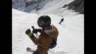 Avalanche in the Swiss Alps