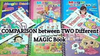 COMPARISON between TWO Different MAGIC Books|Magic Water Doodle Book|#art #stationery #viral #diy