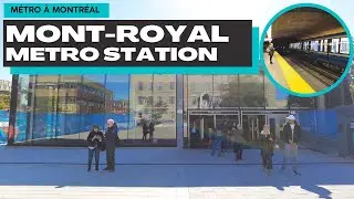 Reopened Montreal Metro Mont-Royal Station (Orange Line)