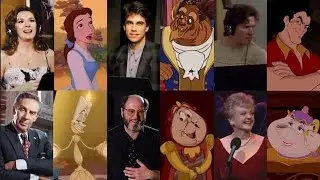 ممثلو أصوات الجميلة والوحش خلف الكواليس | Beauty and the Beast Voice Actors Behind the Scenes