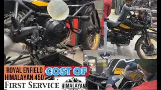 Himalayan 450 First Service| Price and charges | Modification and Accessories
