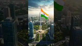 World&rsquo;s Tallest Indian Flag 🇮🇳 | Higher Than Burj Khalifa | Futuristic City Cinematic