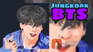 AUTODESK SKETCHBOOK [Speed Art] in Autodesk Sketchbook App [JUNGKOOK-BTS]