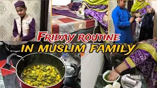 Friday routine in muslim family | Aloo palak ki sabzi kha ke maza agaya | daily cooking vlog