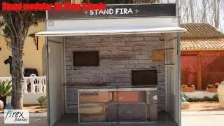 Firex Stands, montaje stand feria modelo r&uacute;stico en 