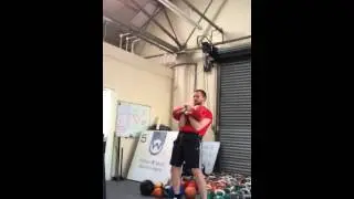 Jerk 2x32kg 4 mins 8rpm