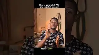 How to generate opay statement of account#Opay#Techtips #TechVideo#instagaramreels